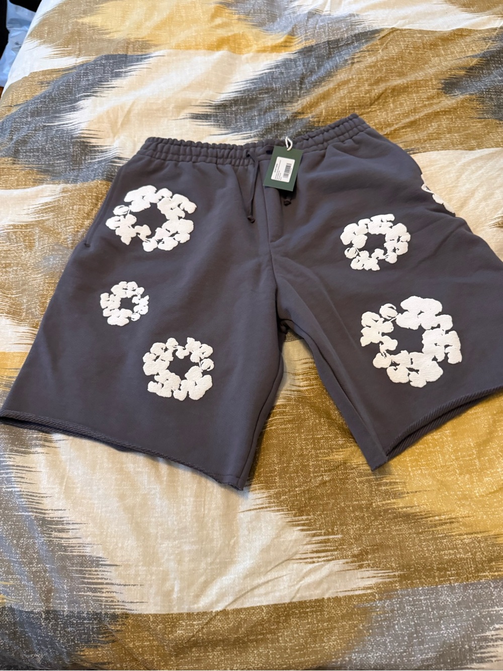Denim Tears Cotton Wreath Charcoal Men’s Shorts Size M